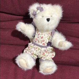 Boyds Bear Jasmine Lafleur Teddy Bear with Purple Accents 💜🌹